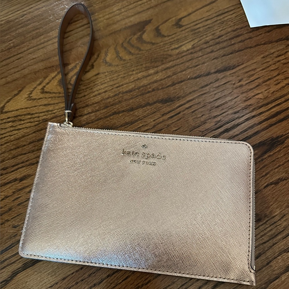 Kate Spade Rose Gold Clutch